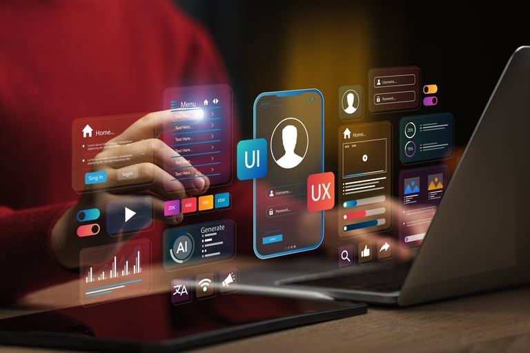 Tech startup landing page